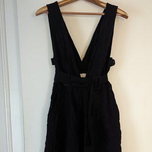Linen Blend Anthropologie Maeve Little Black Dress